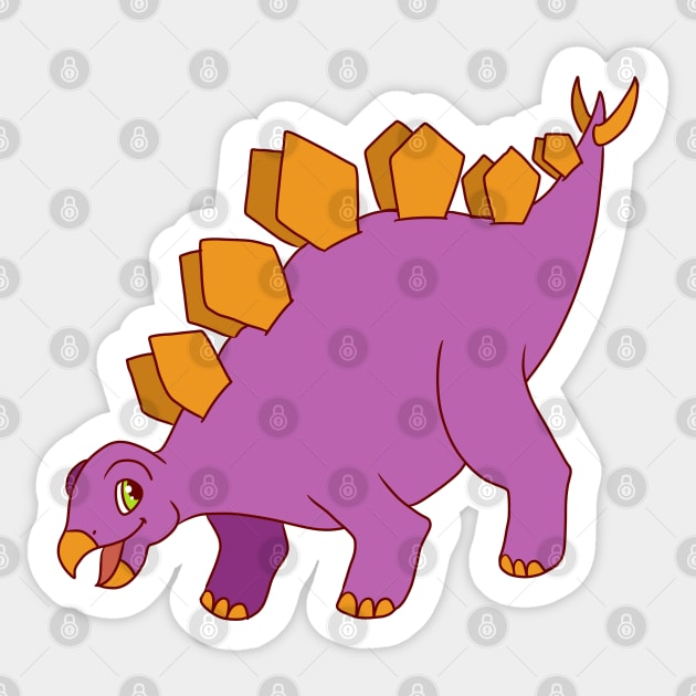 Stegosaurus Sticker by AndySaljim